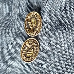 Vintage Beaded Cufflinks